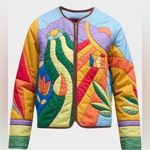 NWT On the Fringe Quilted Jacket